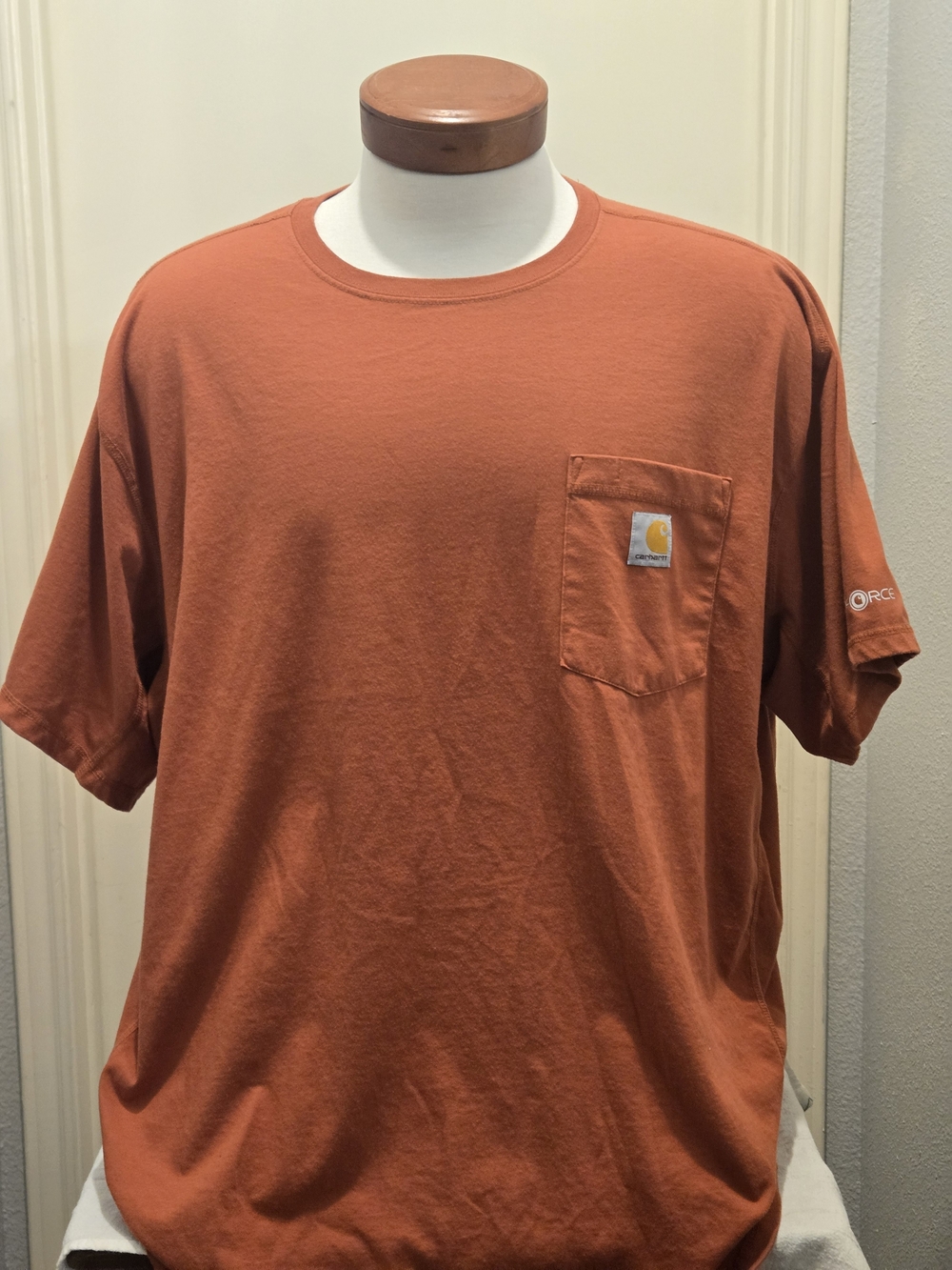 Carhartt Men's Short Sleeve Pocket Tee - Brick Orange, 2XL